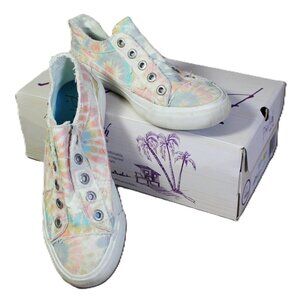 Blowfish Malibu Play Vegan Slip-On Sneaker Women's Babydoll Tie Dye Size 7.5